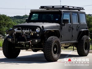 Jeep Wrangler JK Side Window Air Deflectors Front + Rear - Full Size (4pc set) 